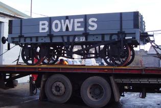 The Grey Waggon, B-49, leaving our workshop.